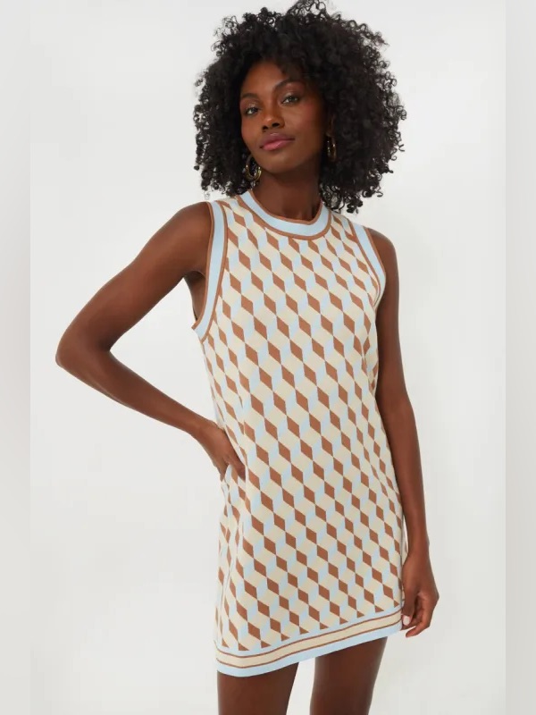Tuckernuck Ocean Spray Knit Geo Marie Dress Nwt Size Xxl